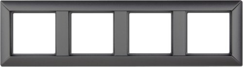 Рамка универсальная Jung EcoProfi 4-м. антрацит фото Рамка универсальная Jung EcoProfi 4-м. антрацит картинка